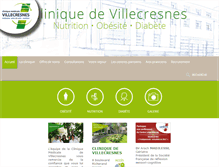 Tablet Screenshot of clinique-de-villecresnes.com